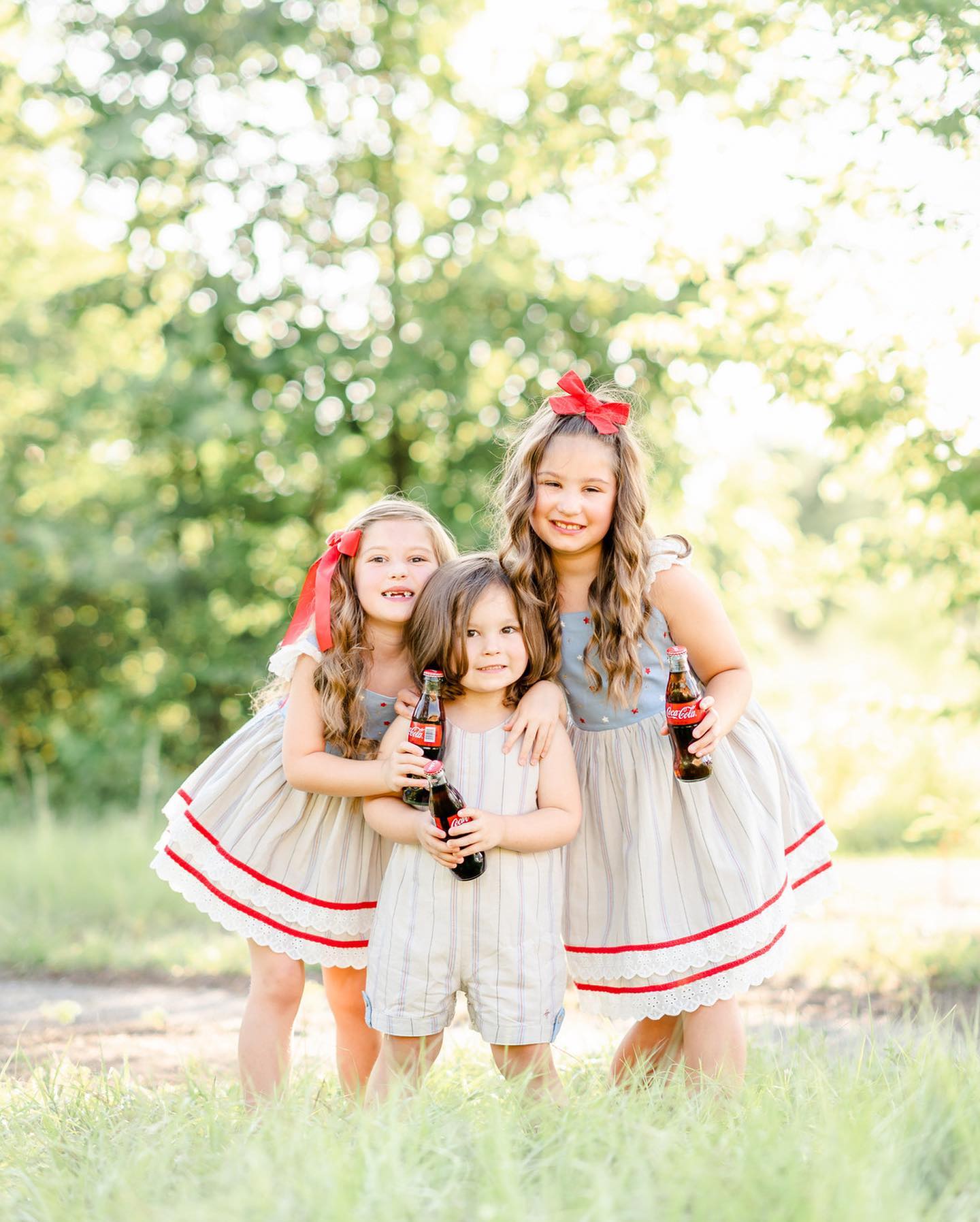 The Woodlands Texas Outdoor Children's 4th Of July Photography Session