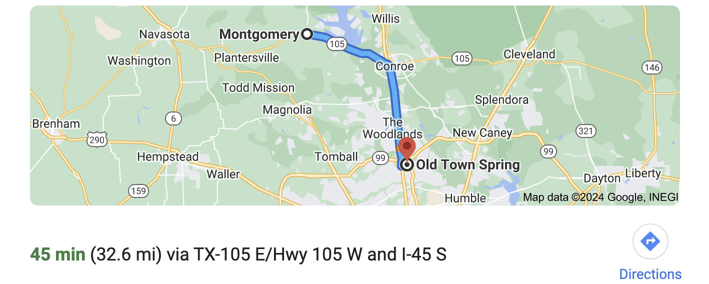 Directions to Montgomery Photographer, Bri Sullivan, studio and outdoor shooting location.