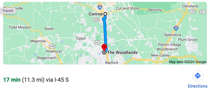 Directions to Conroe Photographer, Bri Sullivan's studio.