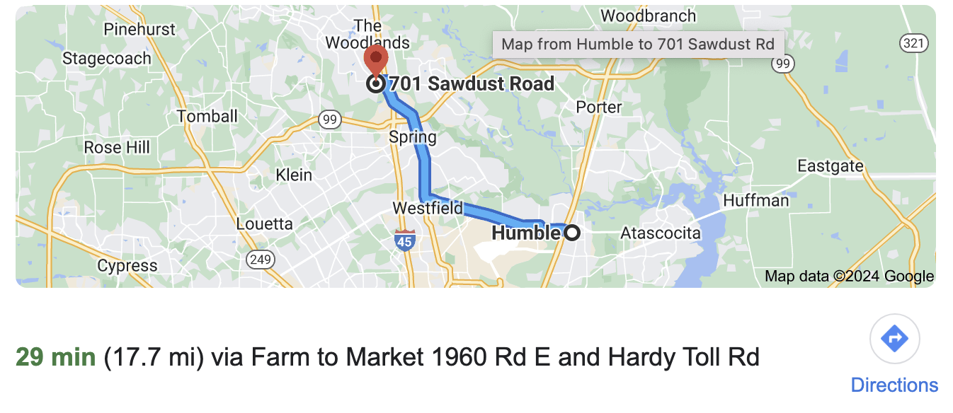 Directions to Humble Photographer, Bri Sullivan's photography studio.