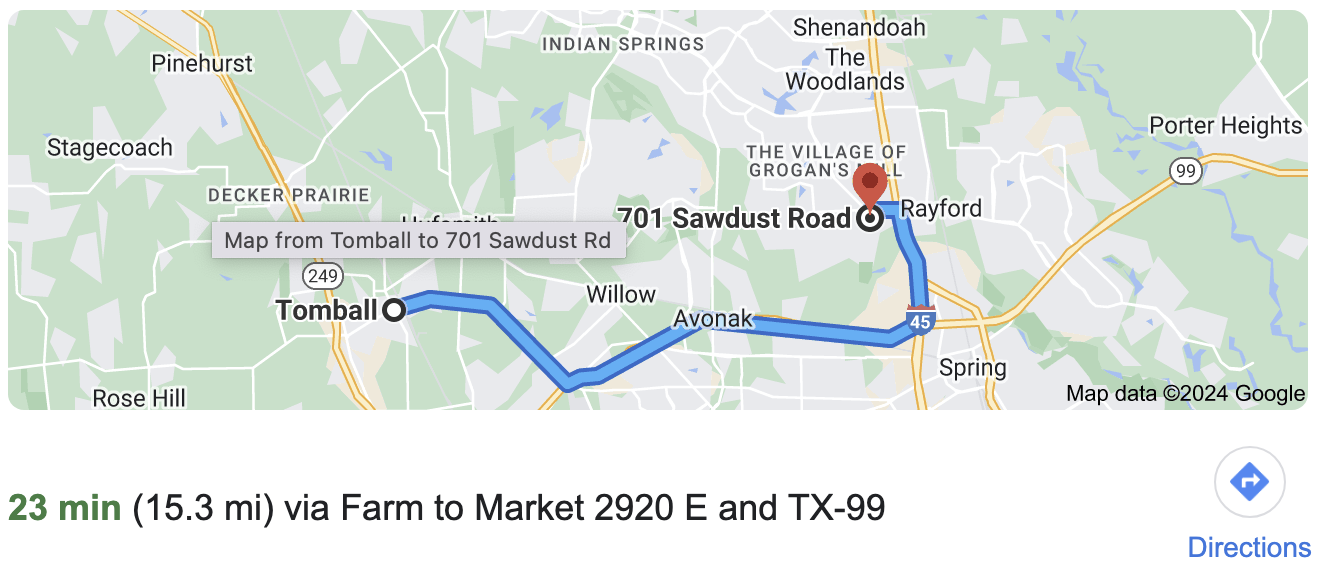 Directions to Tomball Texas Photographer, Bri Sullivan's photography studio.