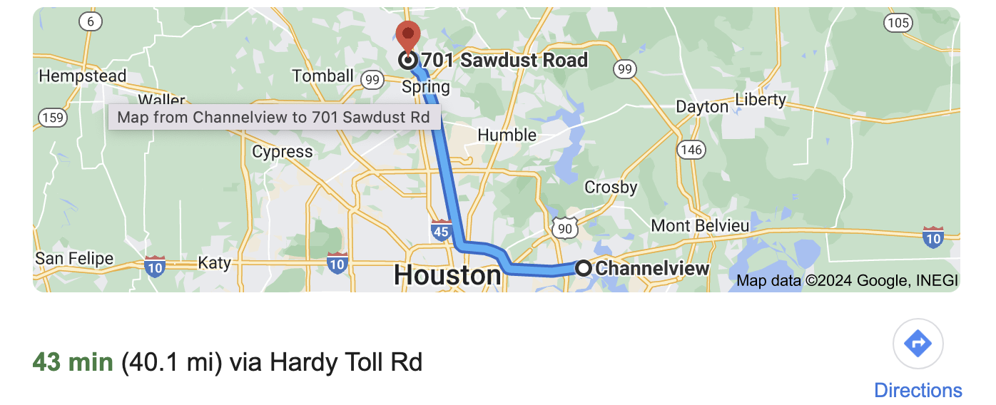 Directions to Channelview photographer, Bri Sullivan's photography studio.