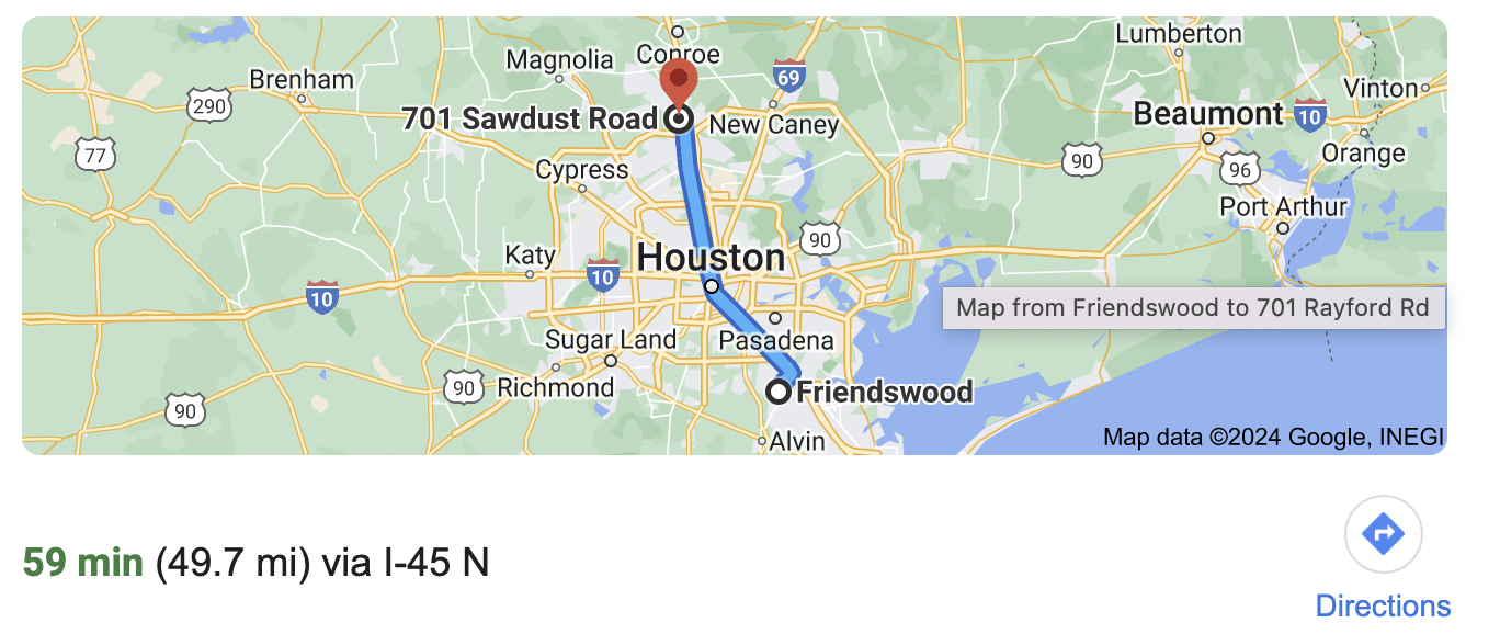 Directions to Friendswood Texas photographer, Bri Sullivan's photography studio. 