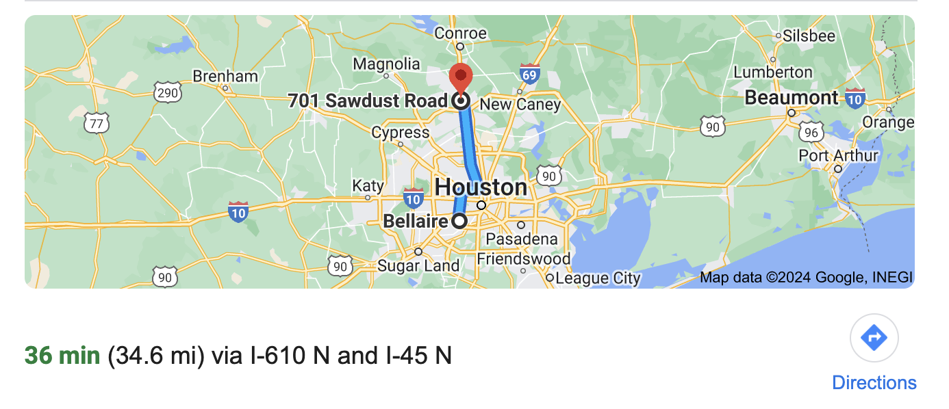 Directions to Bellaire, Texas photographer, Bri Sullivan photography studio. 