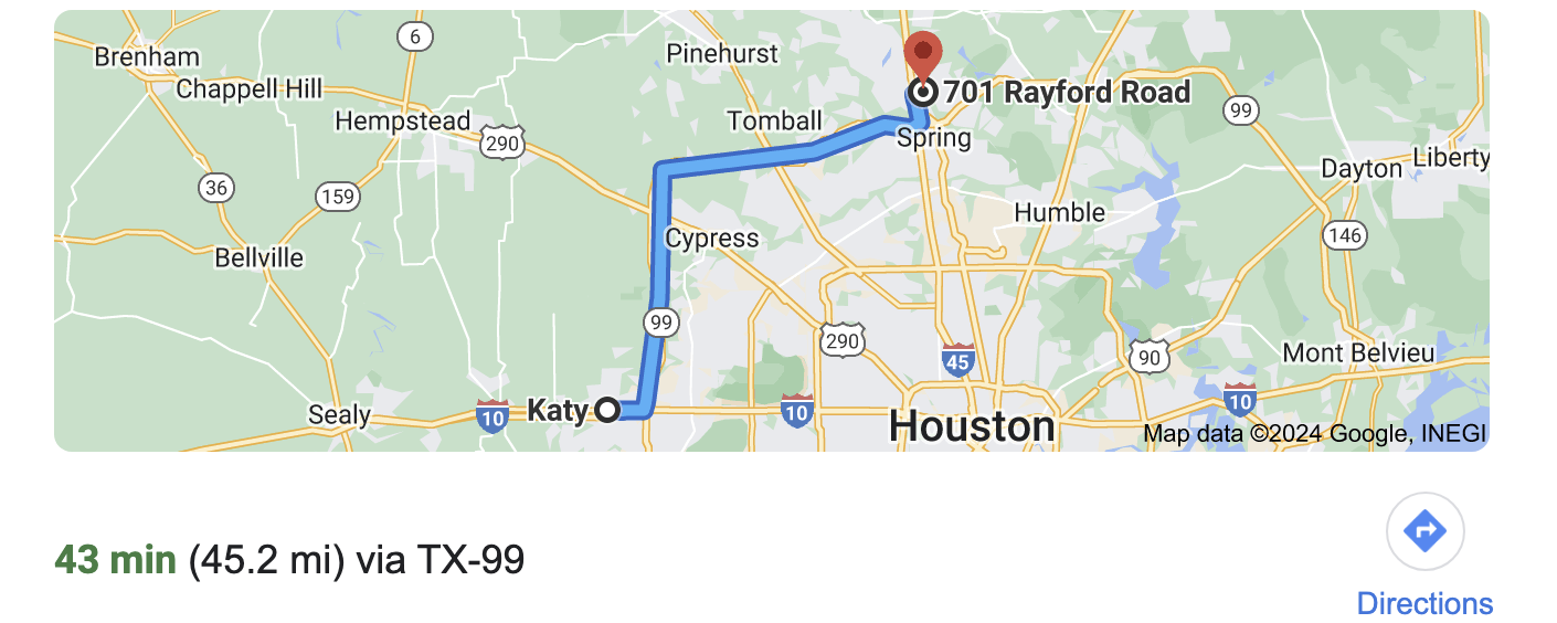 Directions to Katy, Texas photographer, Bri Sullivan Photography' studio.