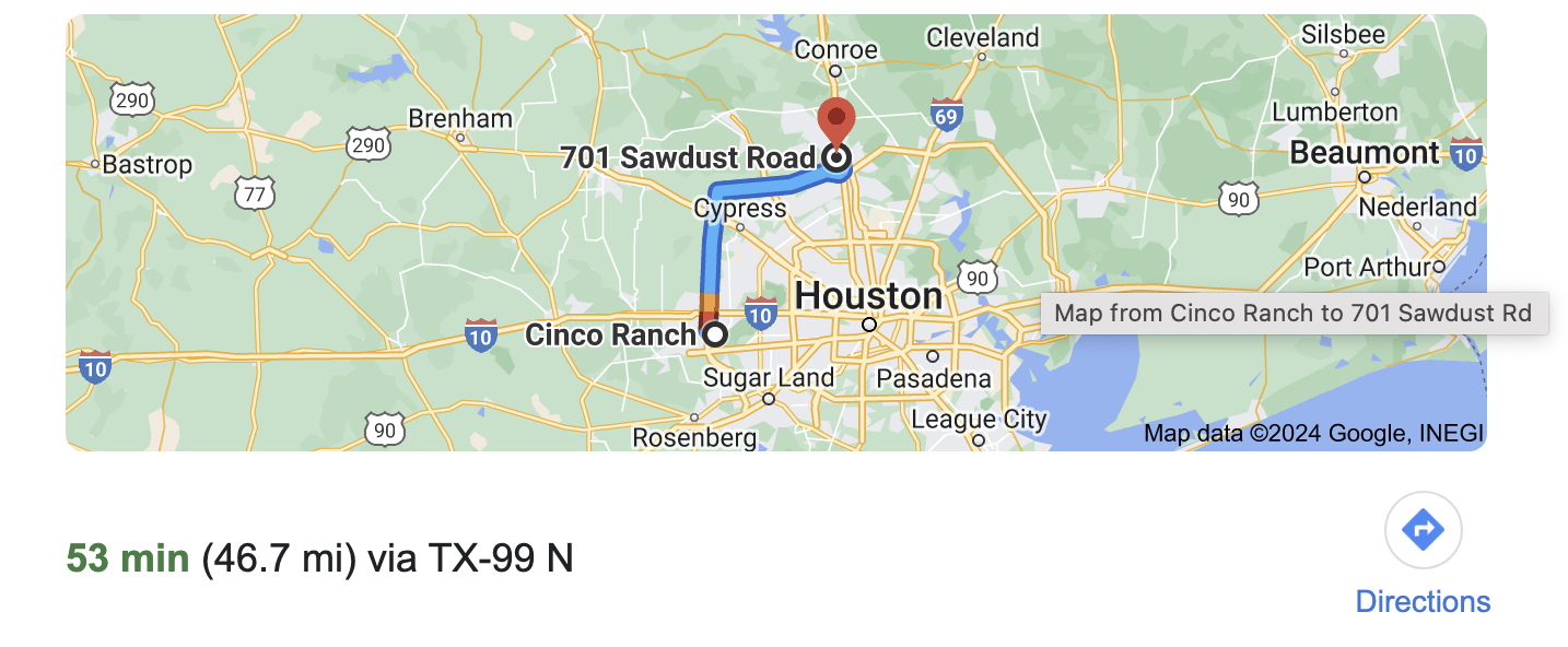 Directions to Cinco Ranch Texas photographer, Bri Sullivan Photography's studio.