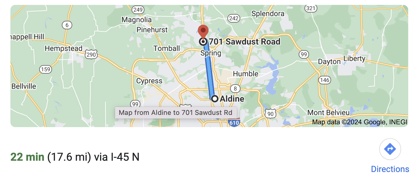 Directions to Aldine Texas Photographer, Bri Sullivan Photography's studio.